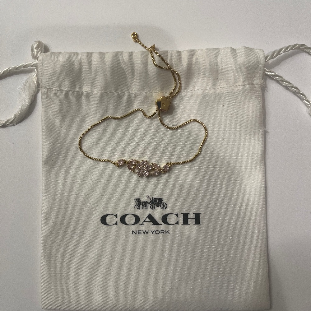 Coach Pink and Rose Gold Bracelet